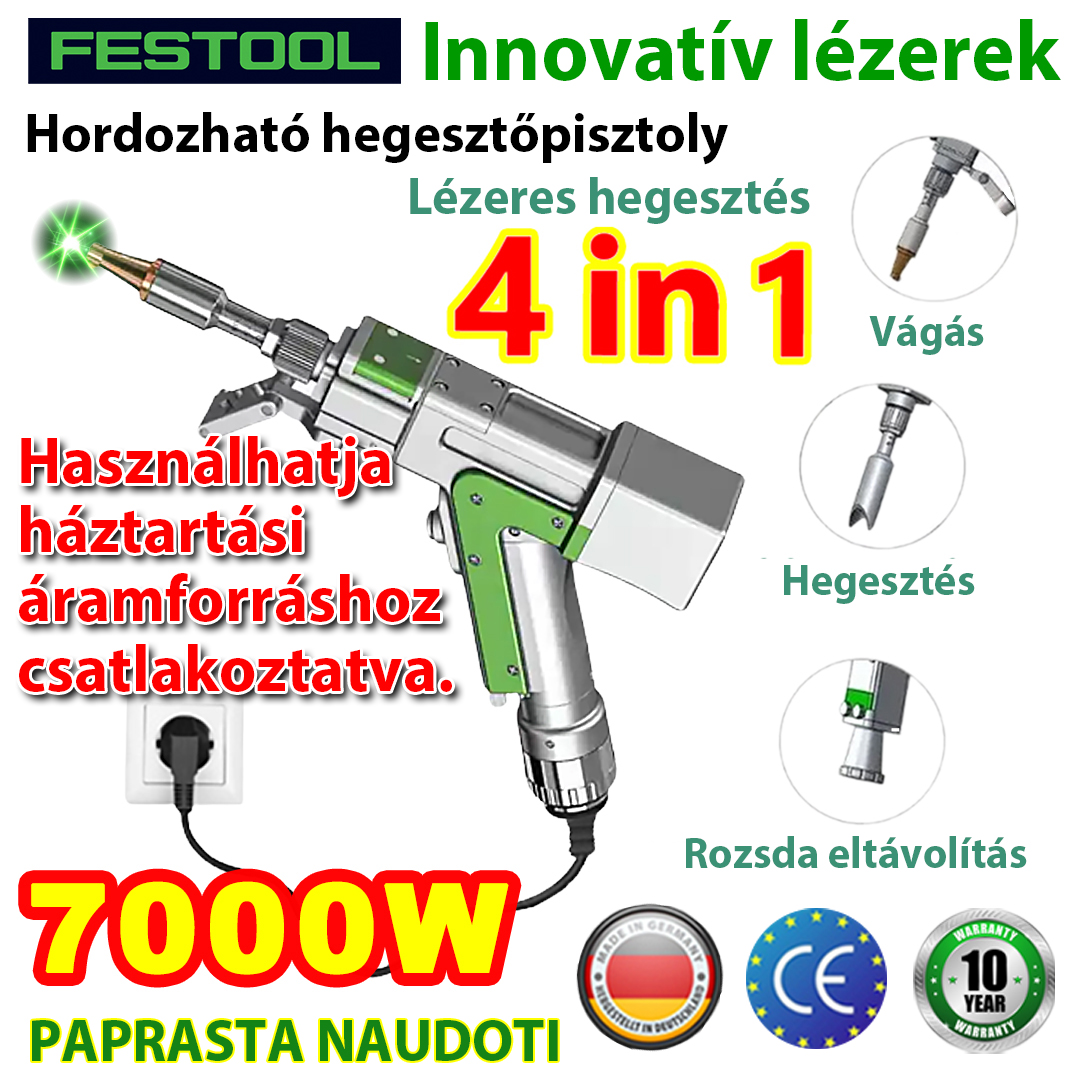 [Štirifunkcijsko lasersko varjenje] Večfunkcijska laserska pištola FESTOOL, 7000W