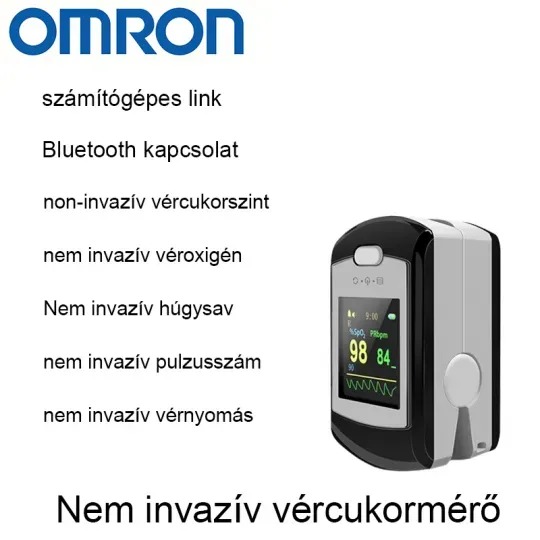 Omron nem invazív vércukormérő (5 másodperces mérés/99%-os pontosság)